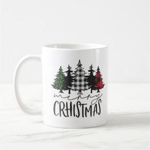 Vrolijk kerstboom koffie Mok