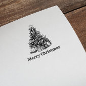  Vrolijk Kerstboom Pine Gifts Rubberstempel