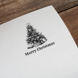  Vrolijk Kerstboom Pine Gifts Rubberstempel