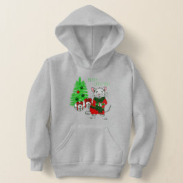 Vrolijk kerstboom rat grappig