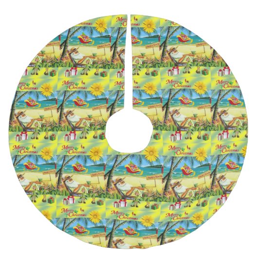 Vrolijk kerstboom rok strand bum sinterklaas (Voorkant)