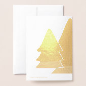 Vrolijk kerstboom ster en cadeaus folie kaarten (Met envelop)