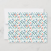 Vrolijk kerstboom vakantie wintery groen feest kaart (Achterkant)