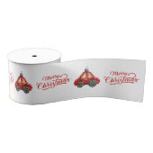 Vrolijk kerstboom Vitnage Auto Ornament Grosgrain Lint (Spoel)