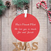 Vrolijk kerstboom vliegtuig, Cool Aviation Ornament