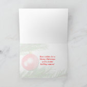 Vrolijk kerstboomdecoratie feestdagen kaart (Binnen)