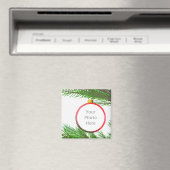 Vrolijk kerstboomdecoratie (foto-lijst) magneet (Insitu (Vaatwasser))