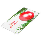 Vrolijk kerstboomdecoratie magneet (Linkerzijde)