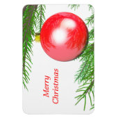 Vrolijk kerstboomdecoratie magneet (Verticaal)