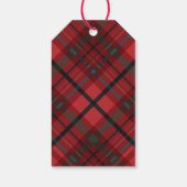 Vrolijk kerstboomdecorteren cadeaulabel (Achterkant)