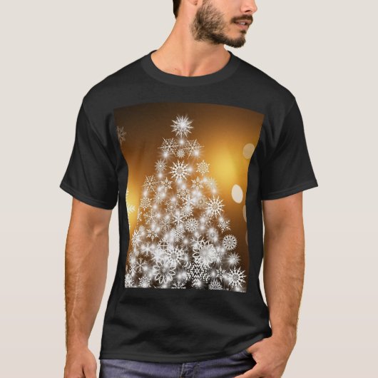 Vrolijk kerstboomfeest Fun T-Shirt (Voorkant)
