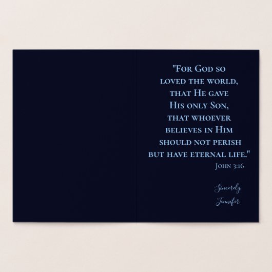 Vrolijk kerstboomfeest Religie Folie Kaarten (Binnen)