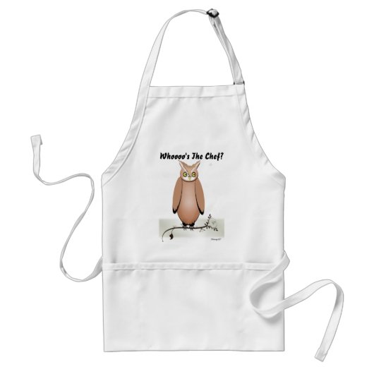 Vrolijk kerstboomkor Apron - Wie is de Chef? Standaard Schort (Voorkant)
