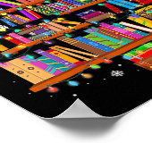 Vrolijk kerstboomlezen Boeken over de Librarian le Poster (Hoek)