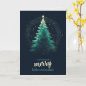 Vrolijk kerstboompje kaart (Gele Bloem)