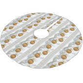 Vrolijk kerstboomrokken met gouden kerstversiering kerstboom rok (Gekanteld)