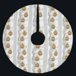 Vrolijk kerstboomrokken met gouden kerstversiering kerstboom rok<br><div class="desc">Kerst- en feestboomrokken</div>