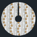 Vrolijk kerstboomrokken met gouden kerstversiering kerstboom rok<br><div class="desc">Kerst- en feestboomrokken</div>