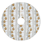 Vrolijk kerstboomrokken met gouden kerstversiering kerstboom rok (Voorkant)