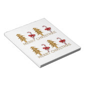 Vrolijk kerstboomrood Snoep Notitieblok (Schuin)