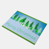 Vrolijk kerstboomschild deurmat (Schuin)