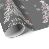 Vrolijk kerstbord kerstboom cadeaupapier (Rol Hoek)