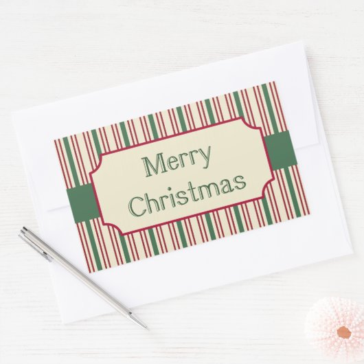 Vrolijk kerstbord Stickers (Envelop)