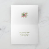 Vrolijk kerstbos Dieren Kaart (Binnen)