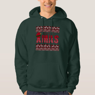 Vrolijk kerstbrei Trendy Elegant Hoodie