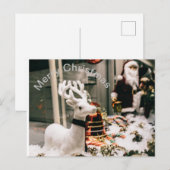 Vrolijk kerstbriefkaart briefkaart (Voorkant / Achterkant)