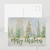 Vrolijk kerstbriefkaart briefkaart (Voorkant / Achterkant)