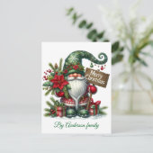 Vrolijk kerstBriefkaart Briefkaart (Staand voorkant)