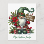 Vrolijk kerstBriefkaart Briefkaart (Voorkant)