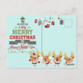 Vrolijk kerstBriefkaart Briefkaart (Achterkant)