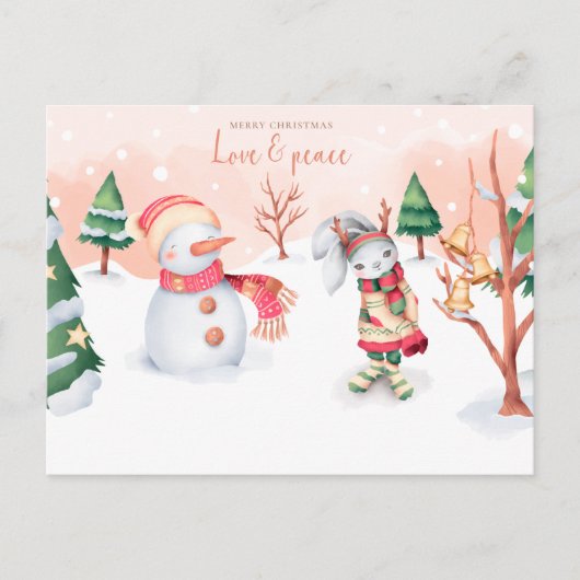 Vrolijk kerstBriefkaart Briefkaart (Voorkant)