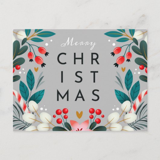 Vrolijk kerstBriefkaart Briefkaart (Voorkant)