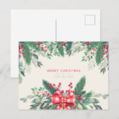 Vrolijk kerstBriefkaart Briefkaart (Voorkant / Achterkant)