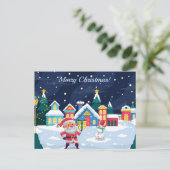 Vrolijk kerstBriefkaart Briefkaart (Staand voorkant)