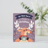Vrolijk kerstBriefkaart Briefkaart (Staand voorkant)