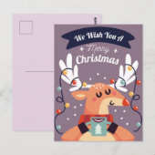 Vrolijk kerstBriefkaart Briefkaart (Voorkant / Achterkant)