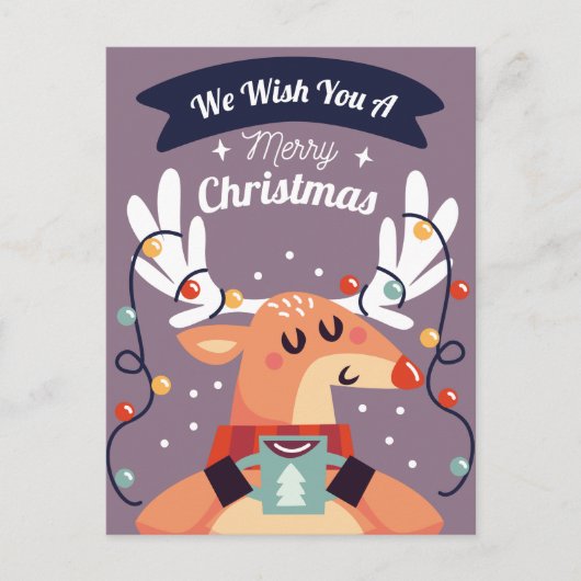 Vrolijk kerstBriefkaart Briefkaart (Voorkant)