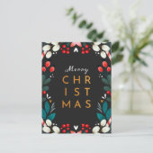 Vrolijk kerstBriefkaart Briefkaart (Staand voorkant)