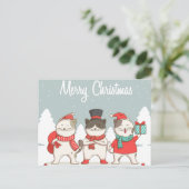 Vrolijk kerstBriefkaart Briefkaart (Staand voorkant)