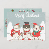 Vrolijk kerstBriefkaart Briefkaart (Voorkant / Achterkant)