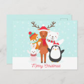 Vrolijk kerstBriefkaart Briefkaart (Voorkant / Achterkant)