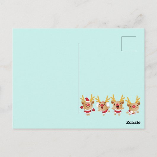 Vrolijk kerstBriefkaart Briefkaart (Achterkant)