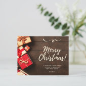 Vrolijk kerstBriefkaart Briefkaart (Staand voorkant)