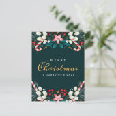 Vrolijk kerstBriefkaart Briefkaart (Staand voorkant)