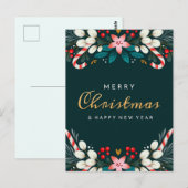 Vrolijk kerstBriefkaart Briefkaart (Voorkant / Achterkant)