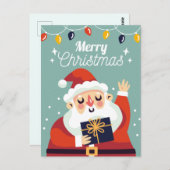 Vrolijk kerstBriefkaart Briefkaart (Voorkant / Achterkant)